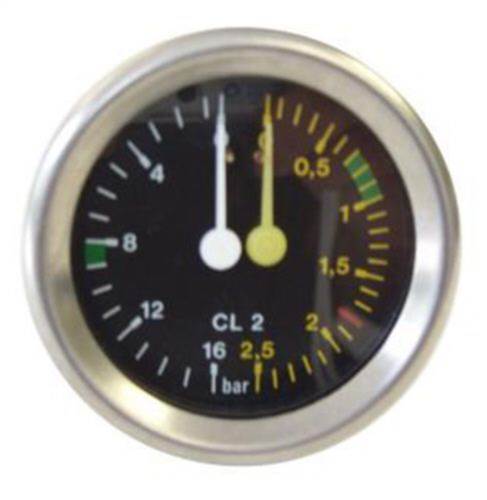 DUAL PRESSURE GAUGE VERTICAL - 60mm PN: 2315 DUAL PRESSURE GAUGE VERTICAL - 60mm PN: 2315