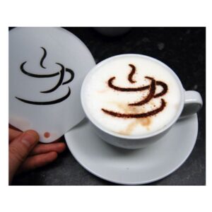 Coffee Cup Stencil – Barista Latte Art Stencil UK